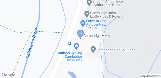 Map to Cambridge MMA